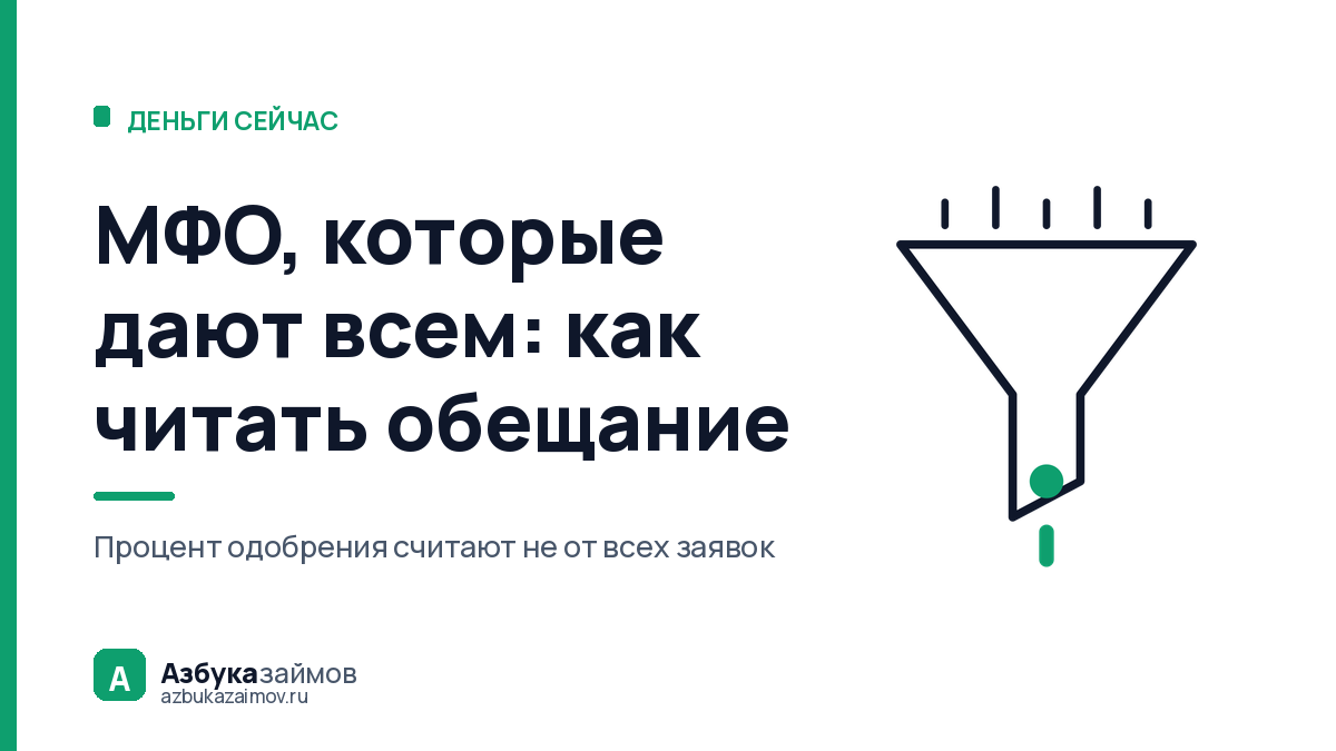 МФО, которые дают всем: как читать обещание «одобрение 100%»