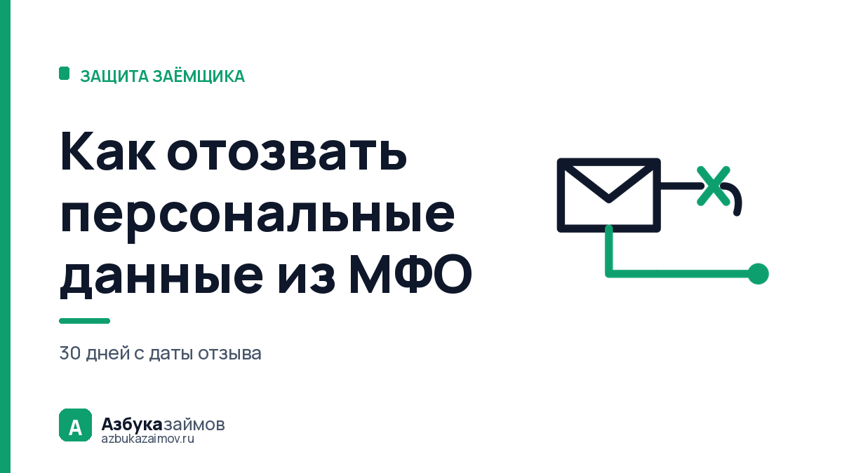 Как отозвать персональные данные из МФО: что это выключит, а что нет