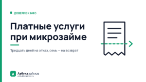 Платные услуги при микрозайме: 30 дней, чтобы забрать деньги