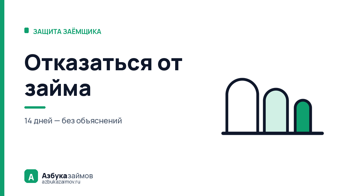 Отказаться от займа: три момента, когда это ещё можно сделать